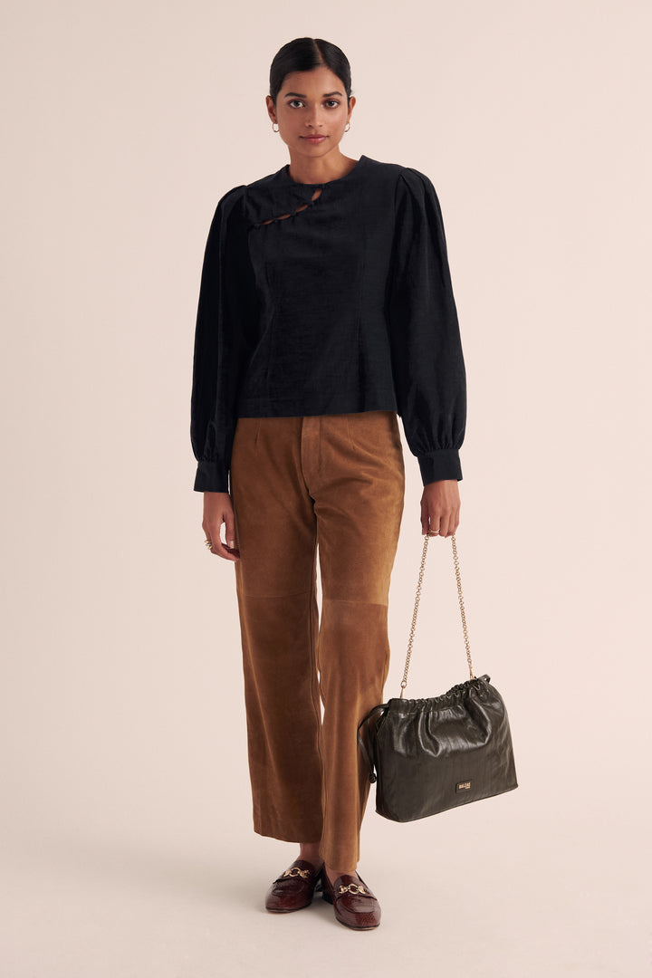 Pantalon Selby croute camel