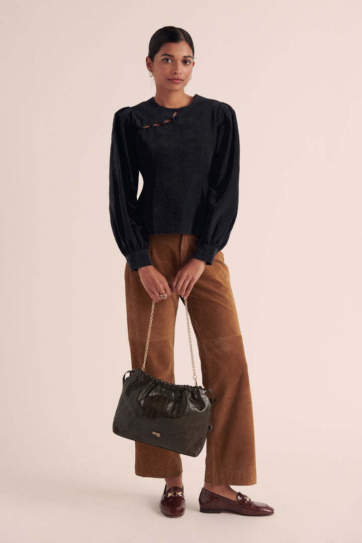 Pantalon Selby croute camel
