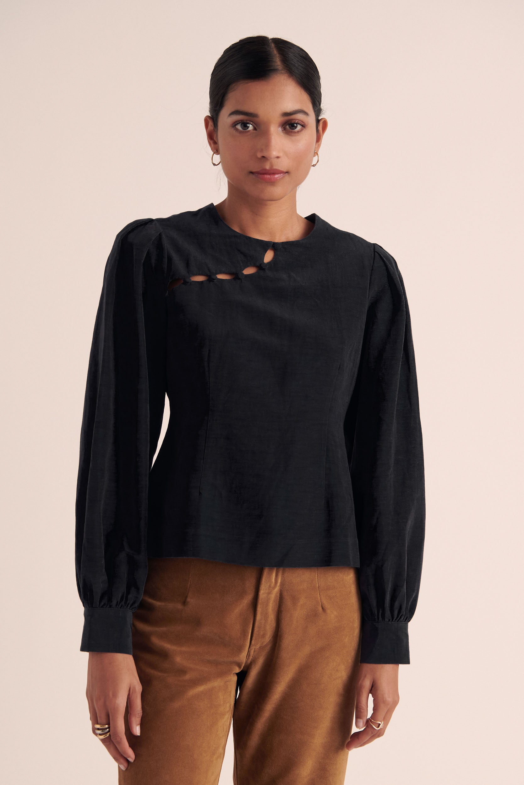 Pantalon Selby croute camel