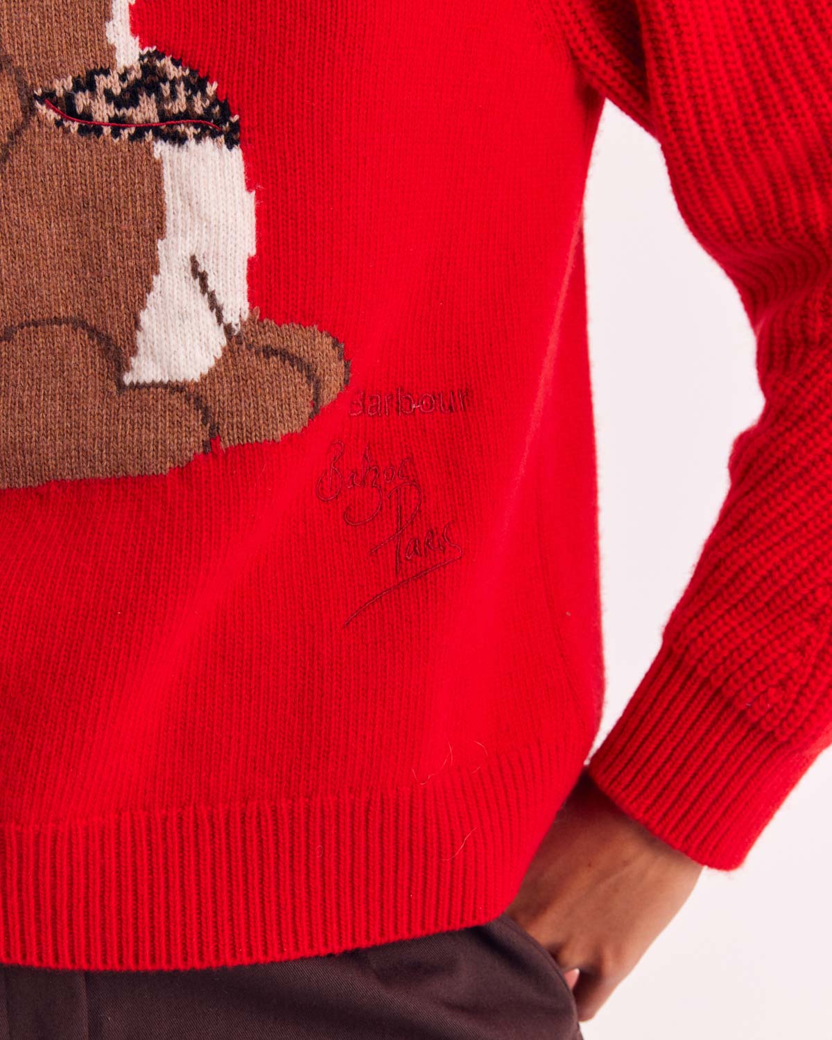 Pull Doug rouge Barbour x BP