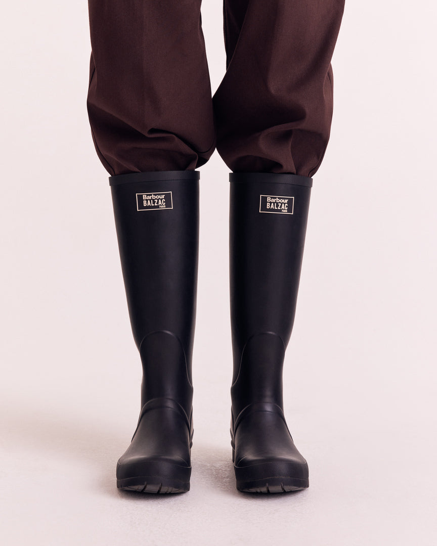 Bottes Emilia noir Barbour x Balzac Paris