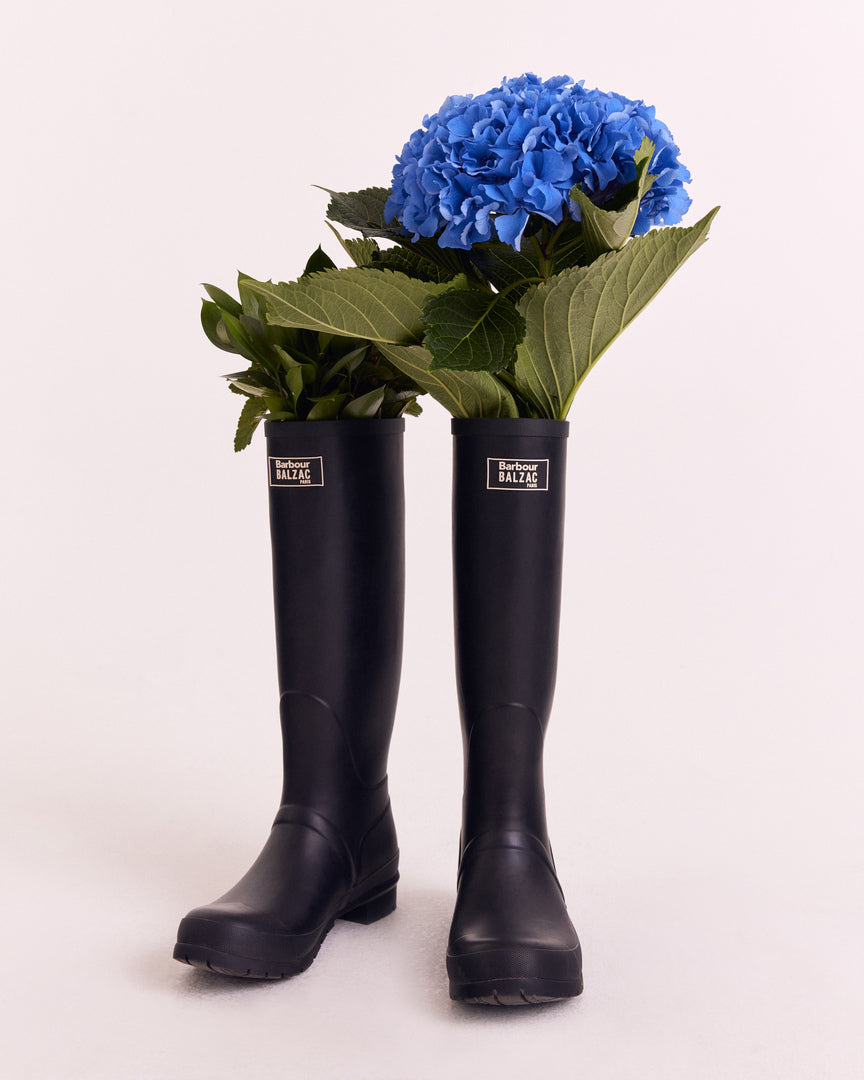Bottes Emilia noir Barbour x Balzac Paris