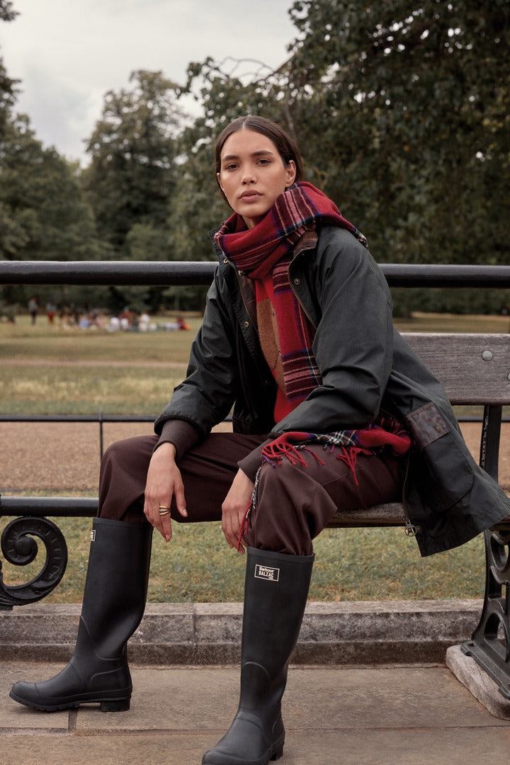 Bottes Emilia noir Barbour x Balzac Paris