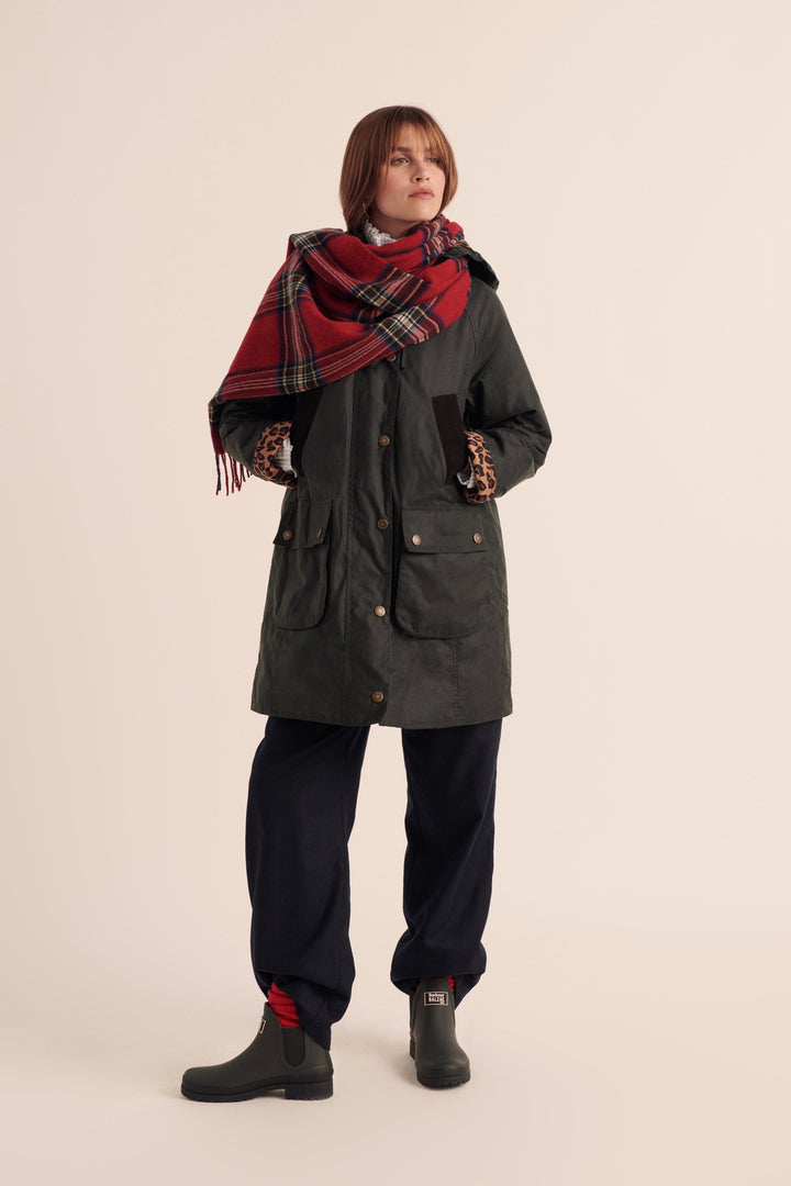 Écharpe Public tartan rouge