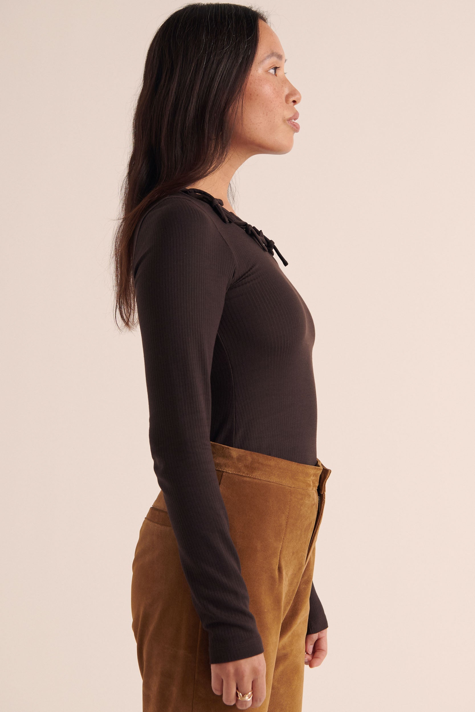 Pantalon Selby croute camel