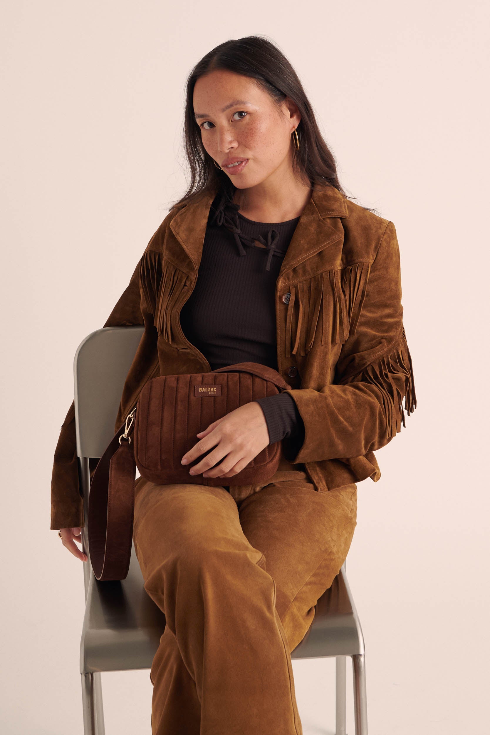 Pantalon Selby croute camel
