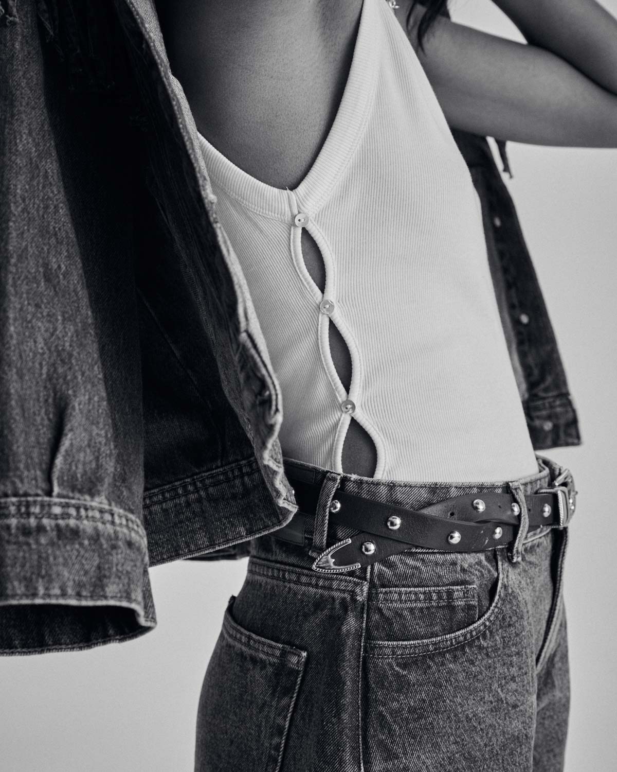Ceinture Cameron clouté camel
