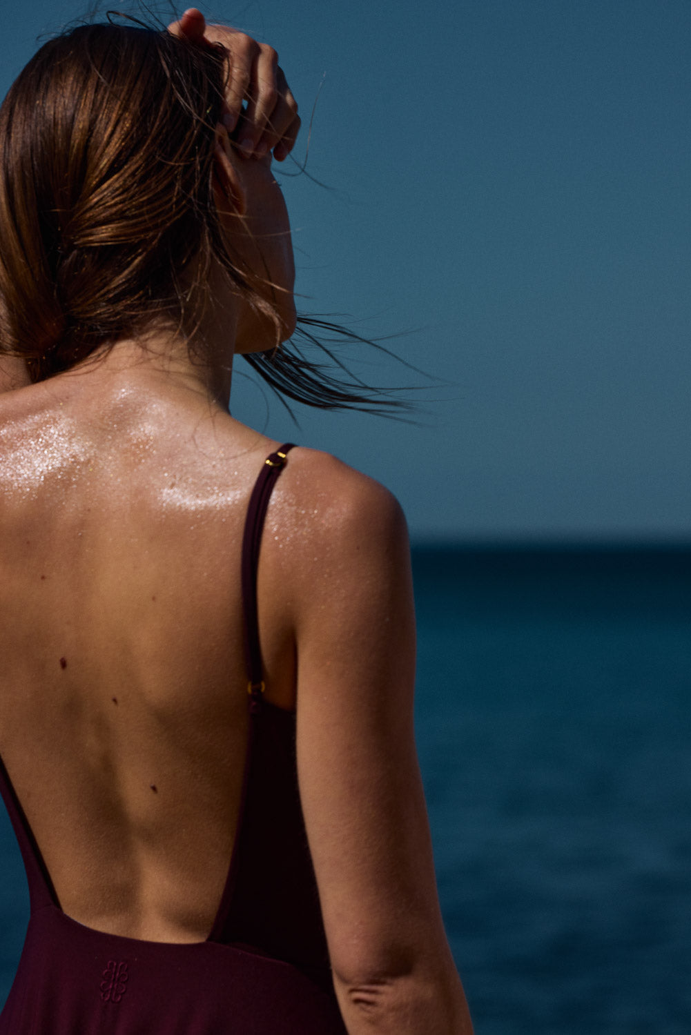 Maillot de bain une pièce Mila prune