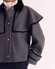 Manteau Juliette gris et noir