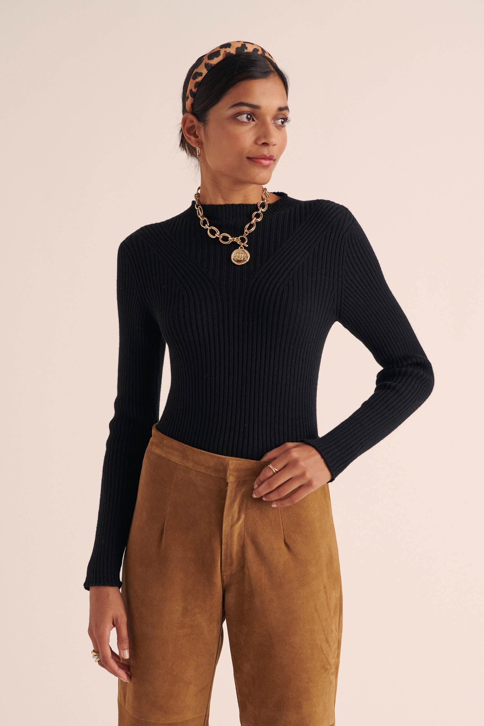 Pantalon Selby croute camel