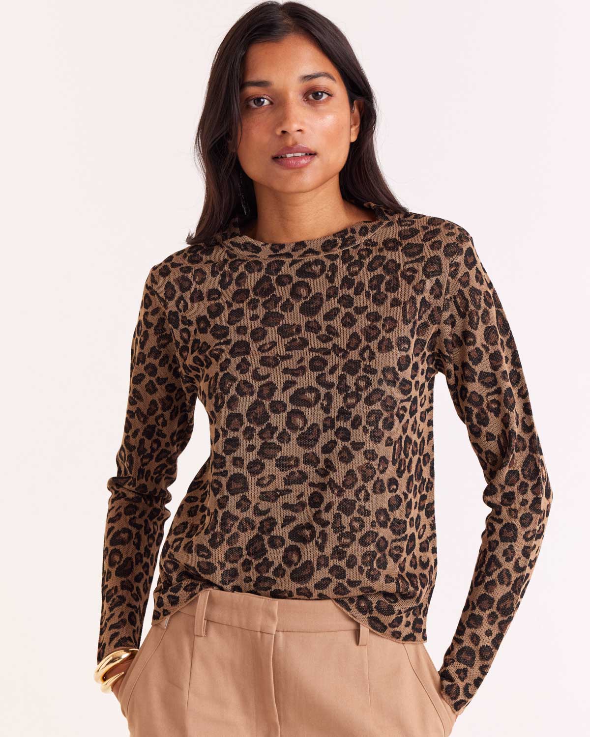 Pull Daniel léopard irisé