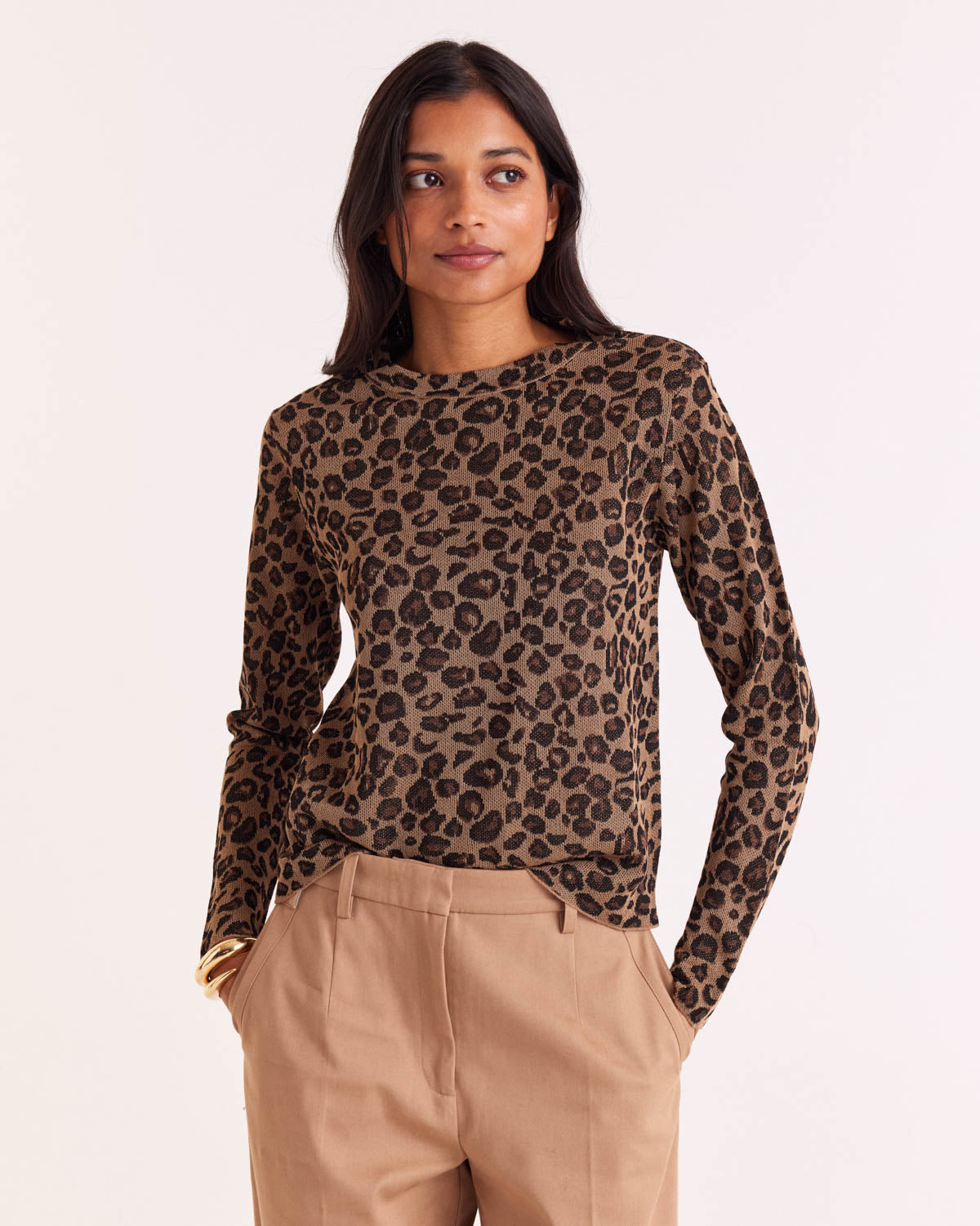 Pull Daniel léopard irisé