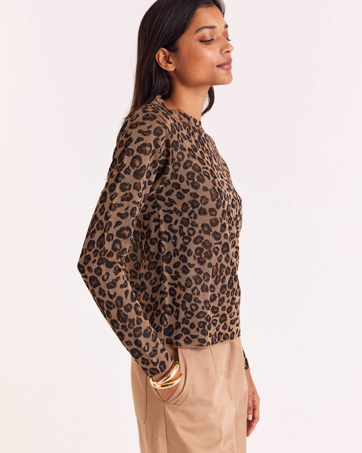 Pull Daniel léopard irisé
