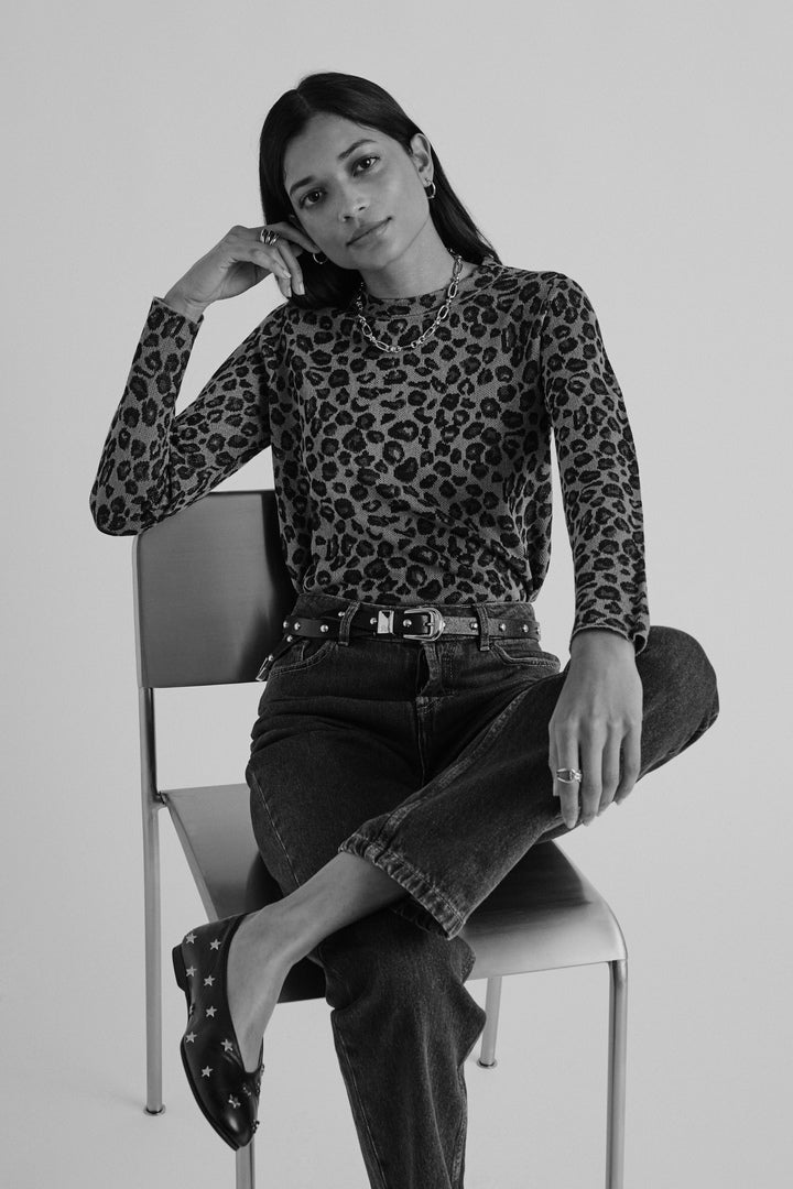 Pull Daniel léopard irisé