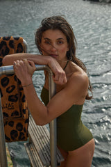 Maillot de bain une pièce Natalia kaki