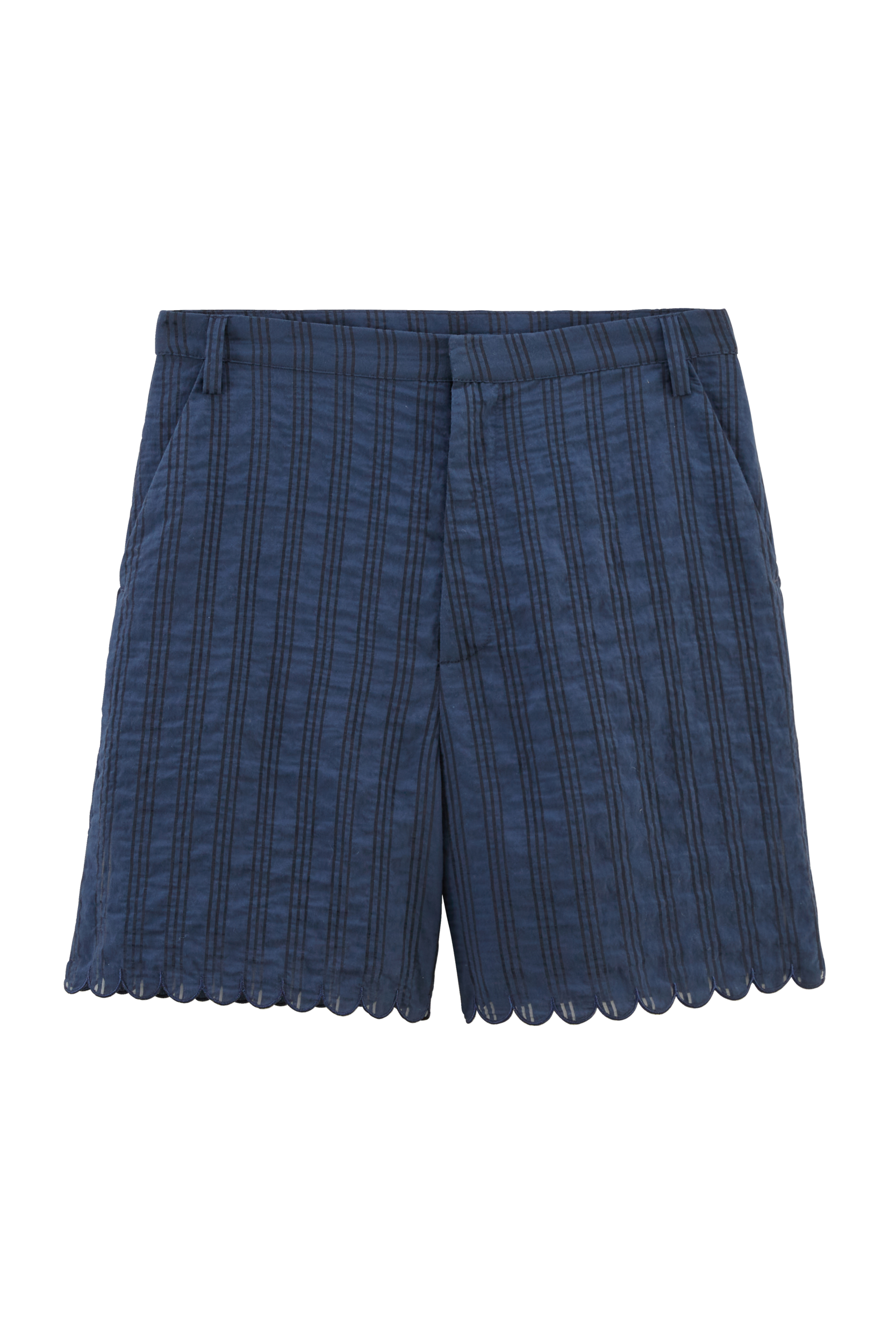 Short Cirilo marine texturé