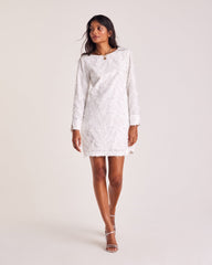 Robe Amada plume blanche