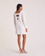 Robe Amada plume blanche