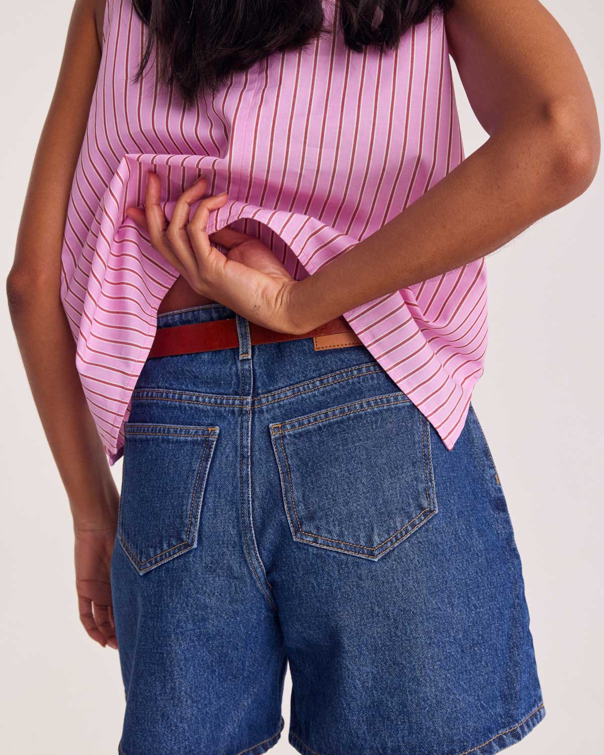Short Maylone bleu midi