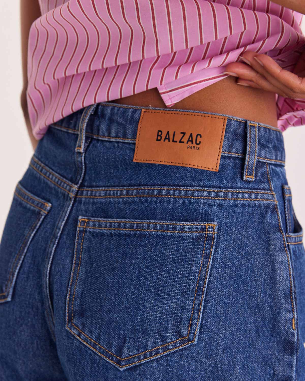 Short Maylone bleu midi