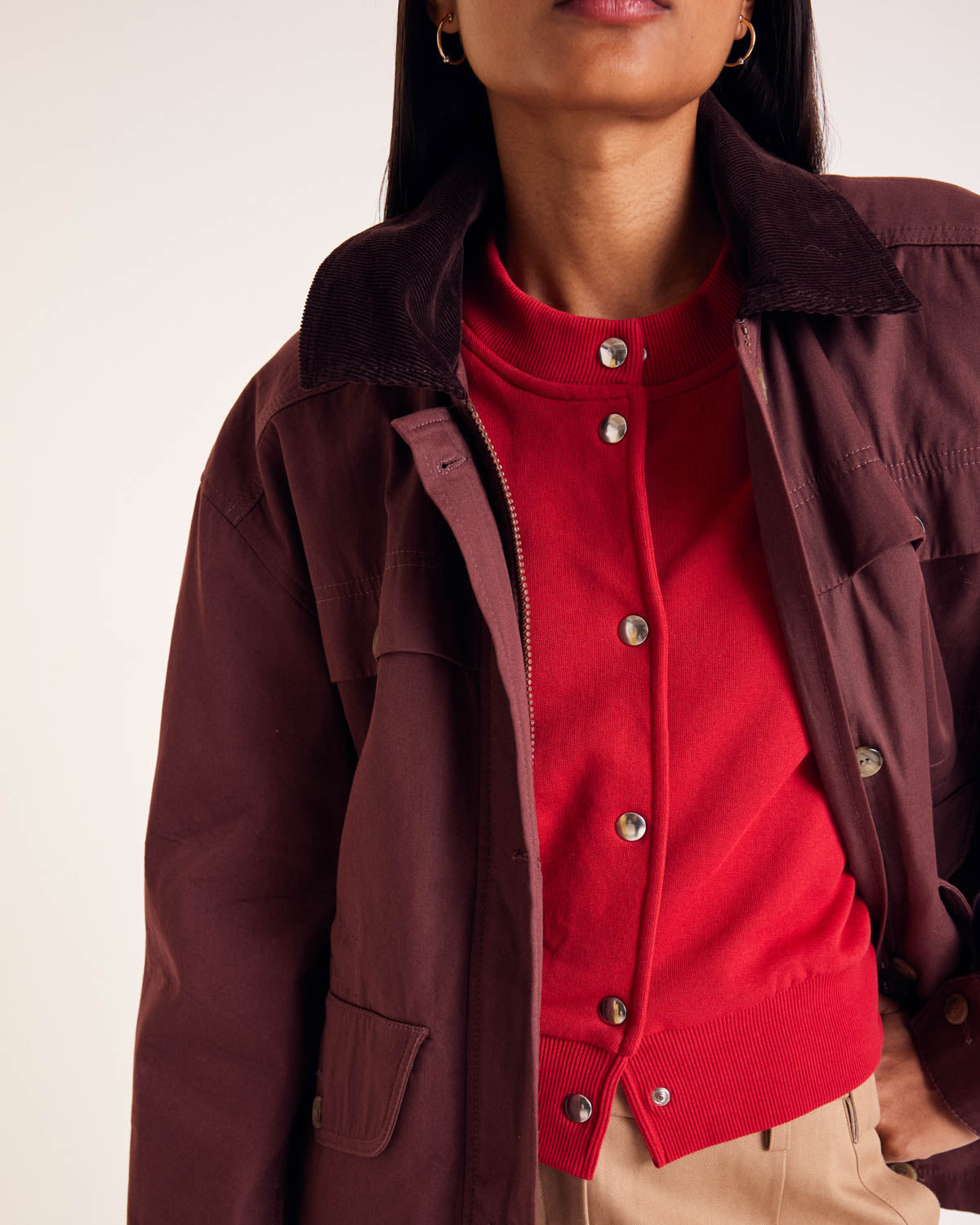 Cardigan Balthazar rouge