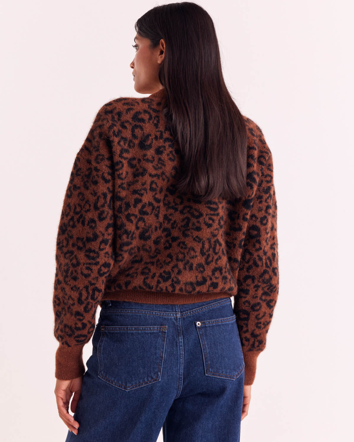 Pull Doudou léopard fauve