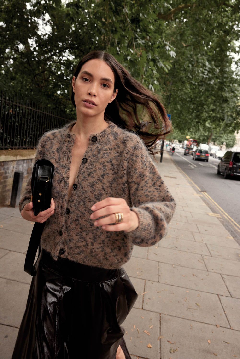 Cardigan Douceur guépard tacheté