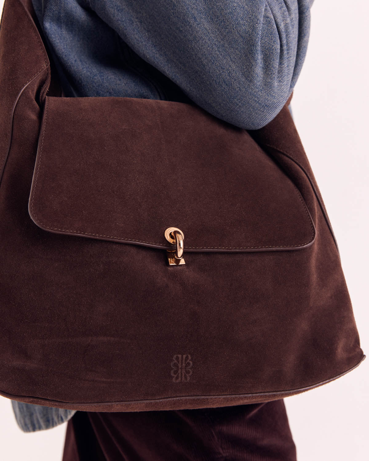 Sac Gala croûte de cuir moka
