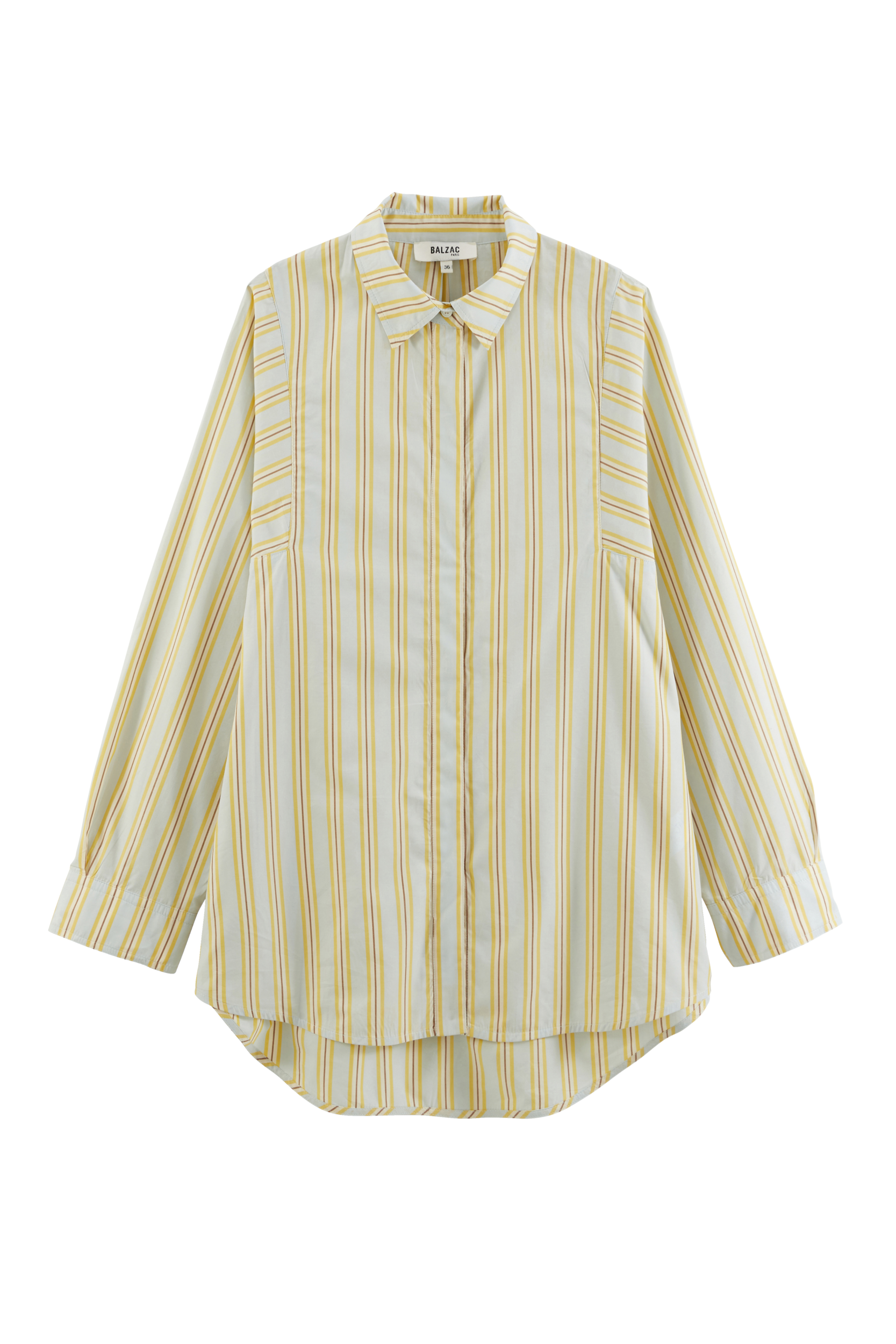 Chemise Eudes rayures bleu et jaune