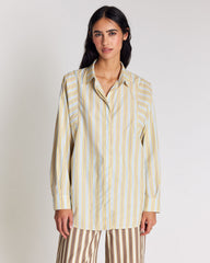 Chemise Eudes rayures bleu et jaune