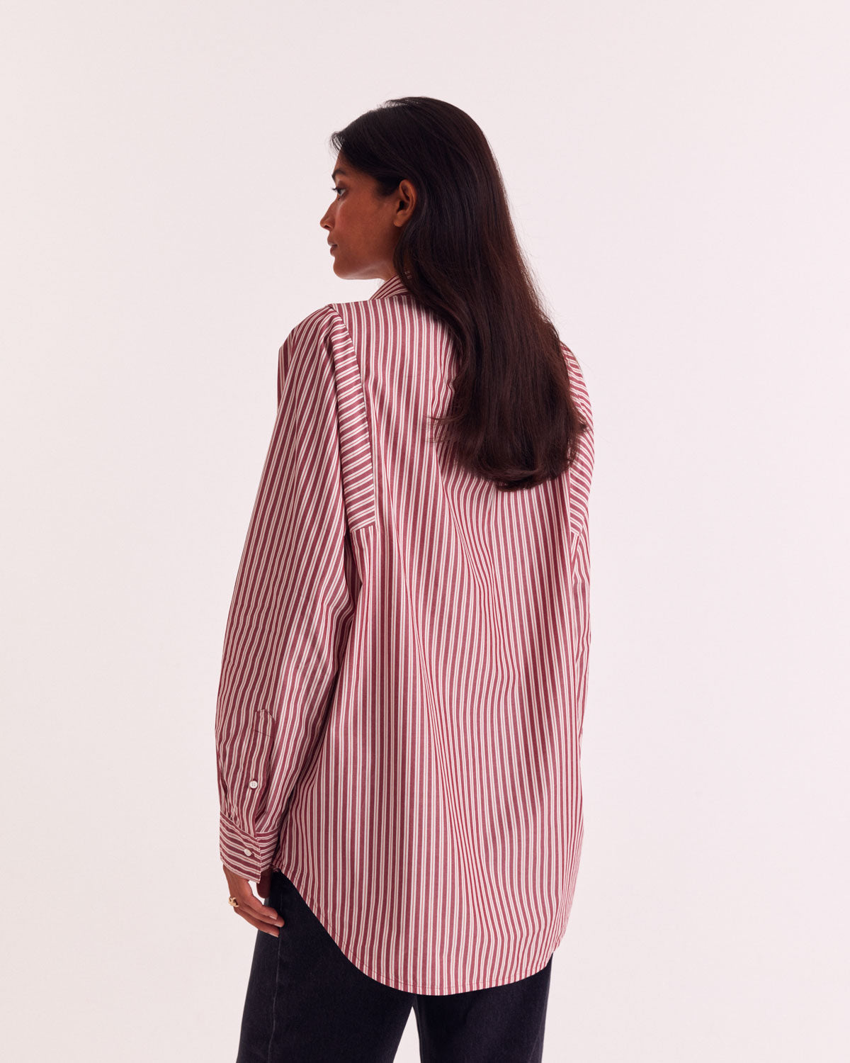 Chemise Eudes rayures rouge et blanc