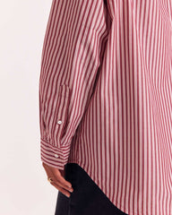 Chemise Eudes rayures rouge et blanc