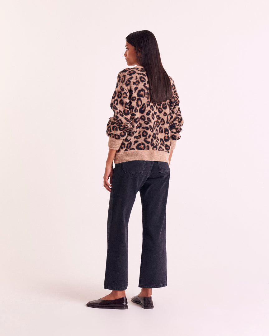 Cardigan Idole léopard