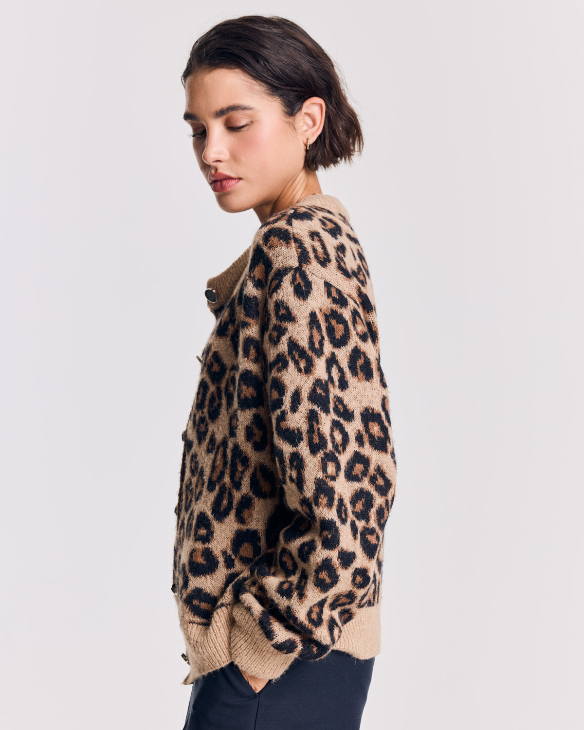 Cardigan Idole léopard