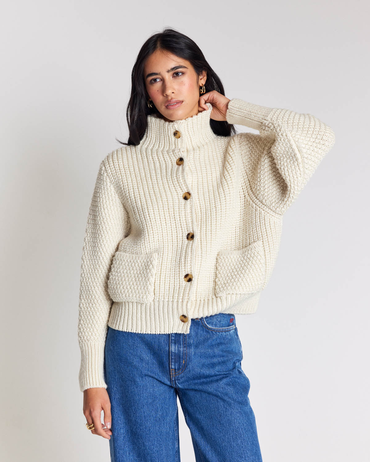 Cardigan Marcel écru