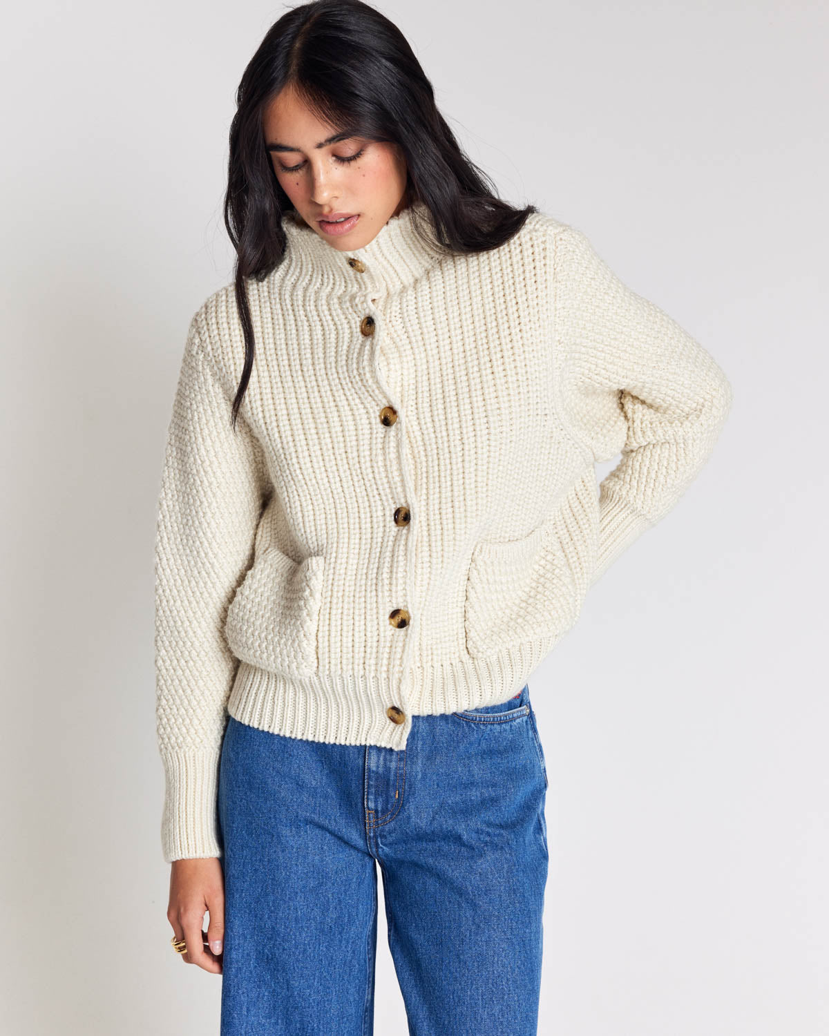 Cardigan Marcel écru