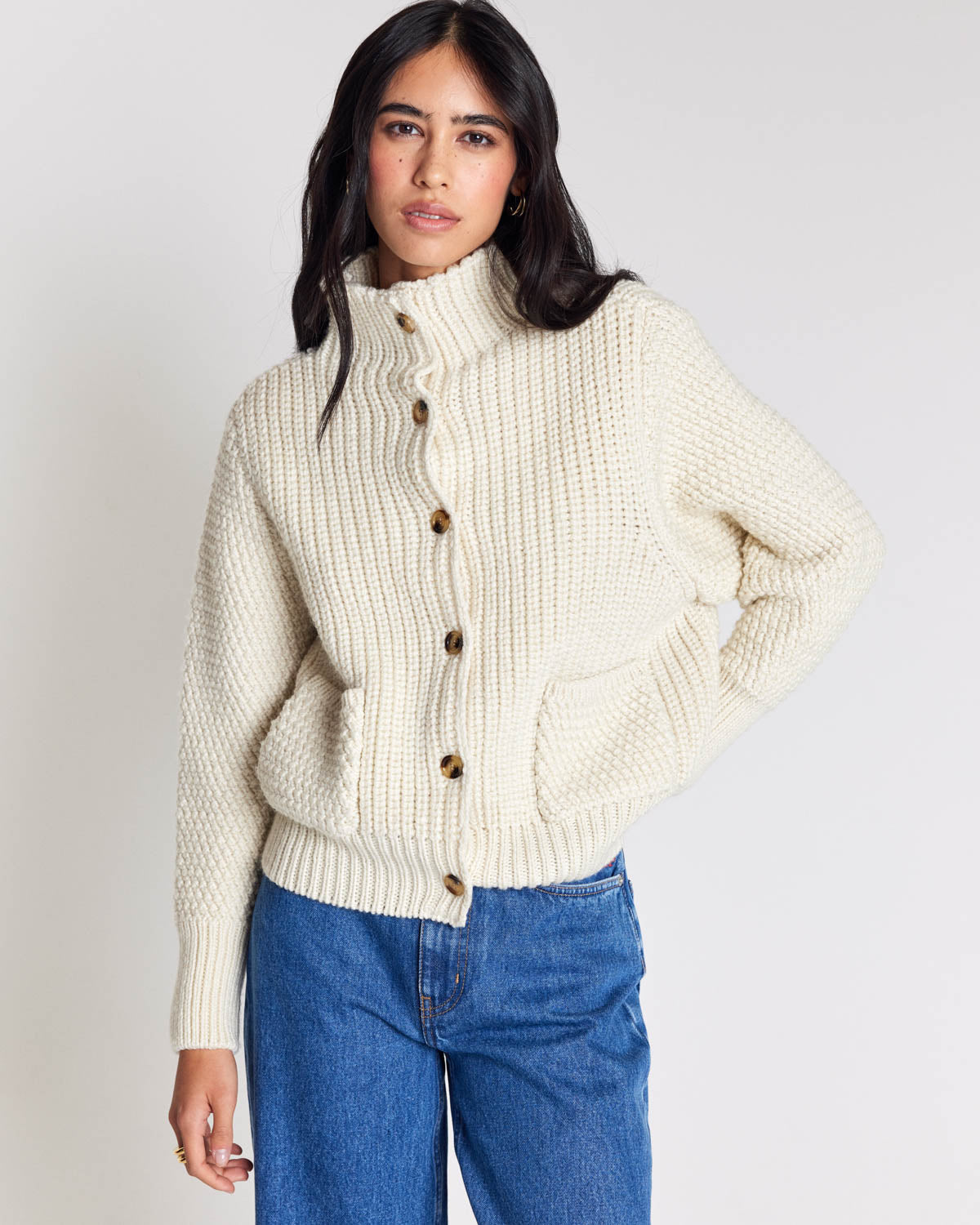 Cardigan Marcel écru