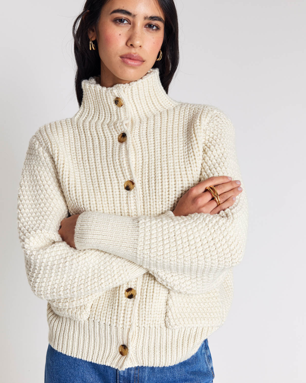 Cardigan Marcel écru
