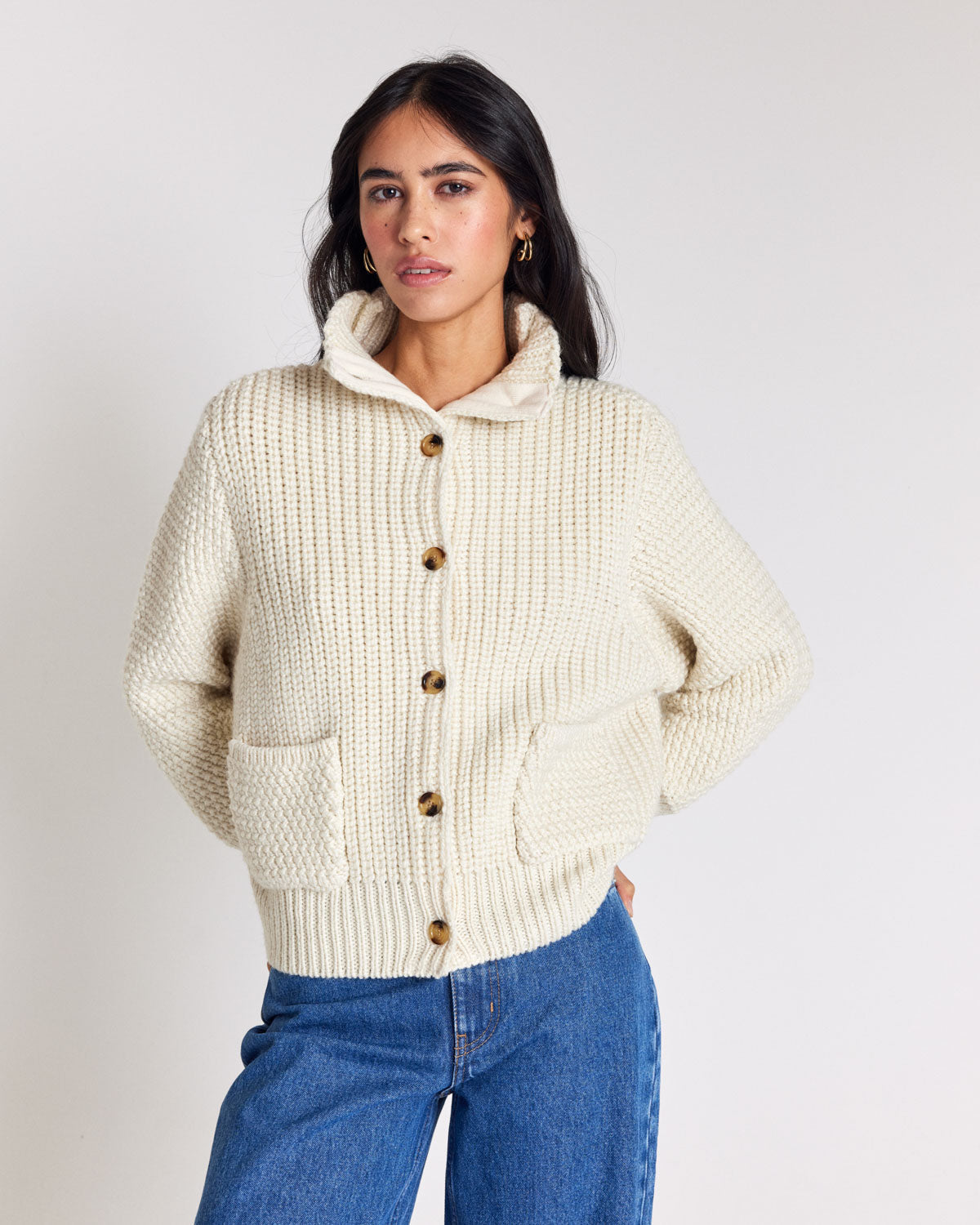 Cardigan Marcel écru