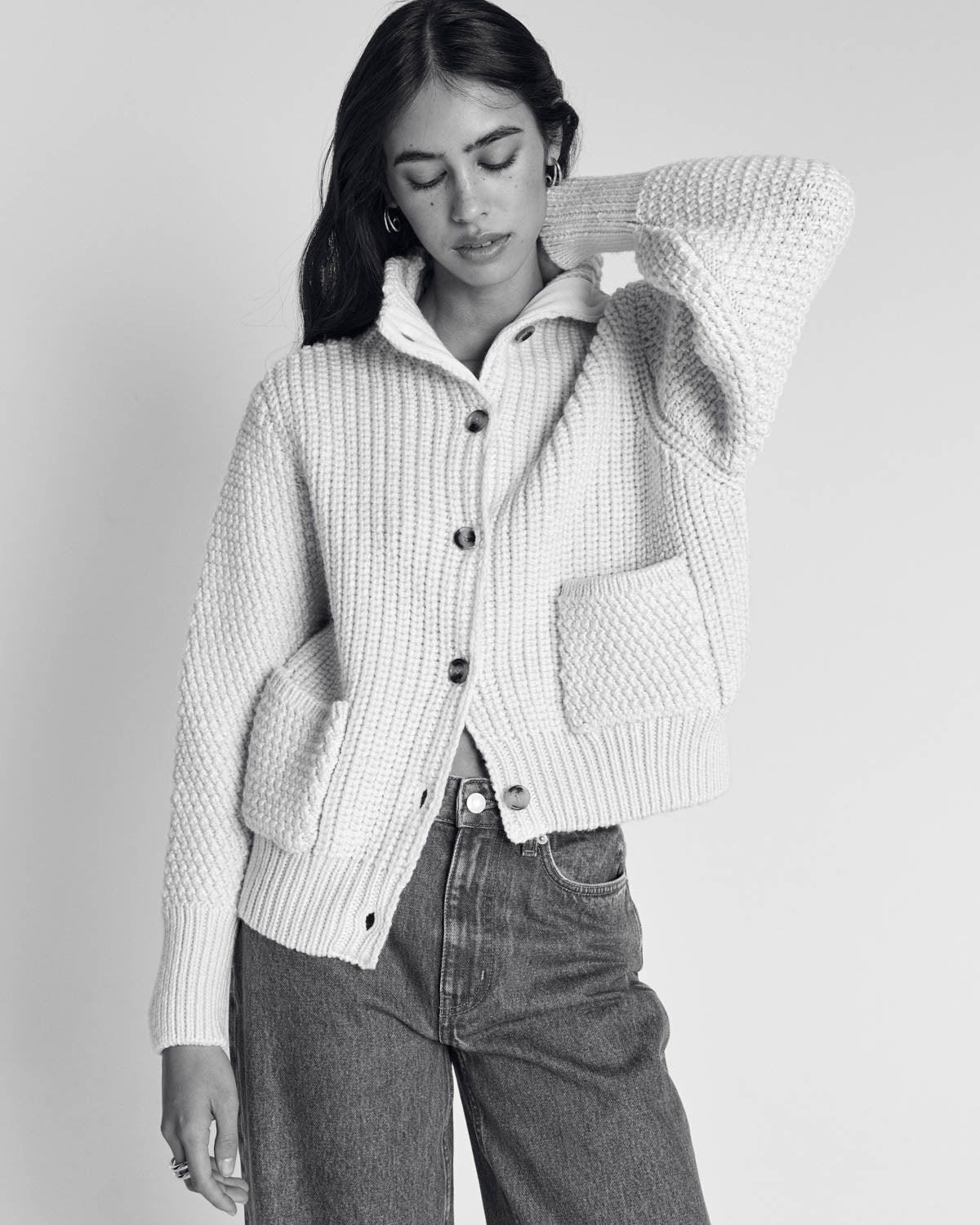 Cardigan Marcel écru