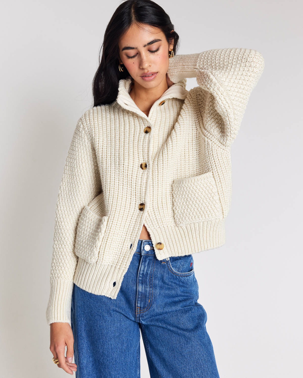 Cardigan Marcel écru