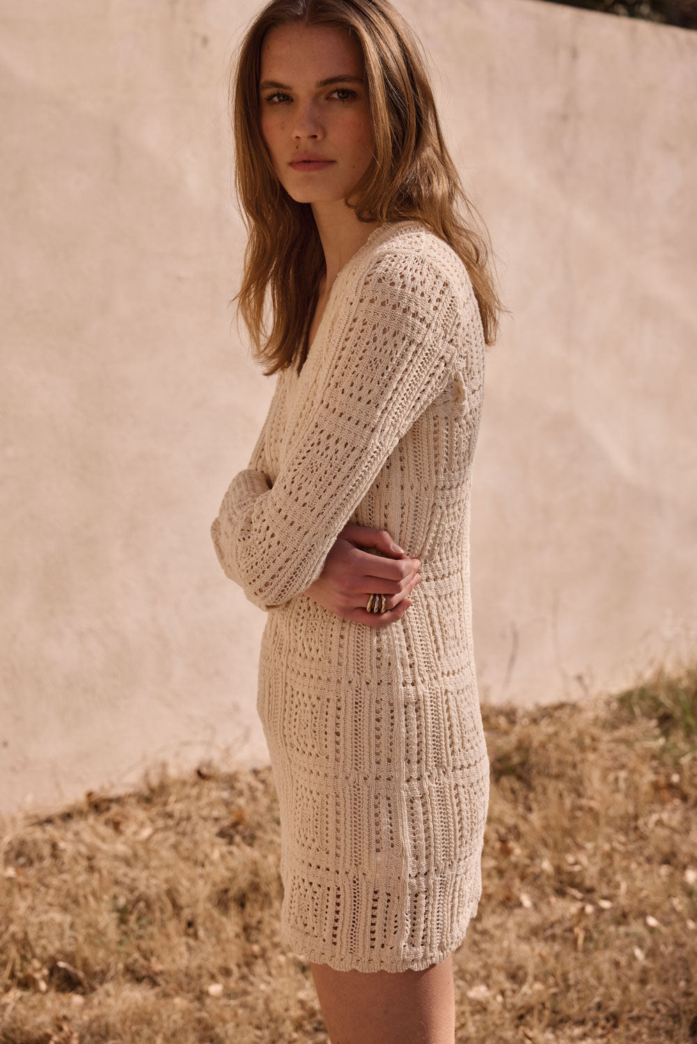 Robe Araceli écru