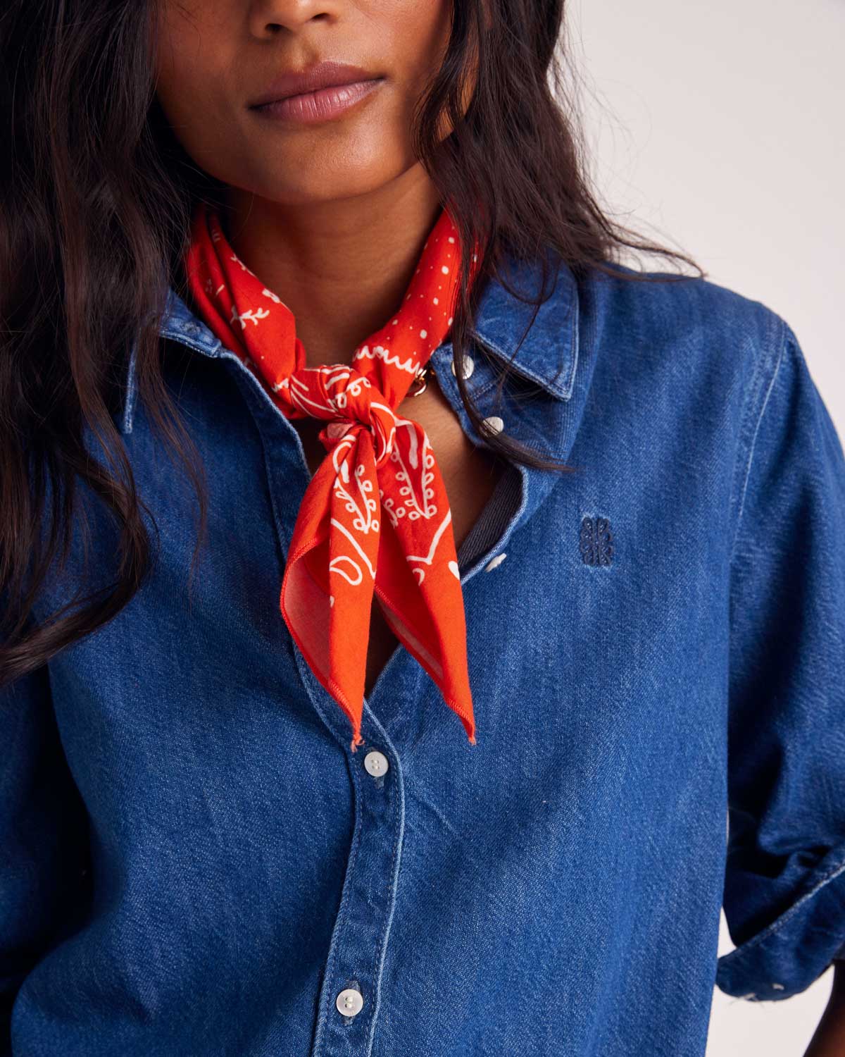 Chemise Liseron bleu outremer