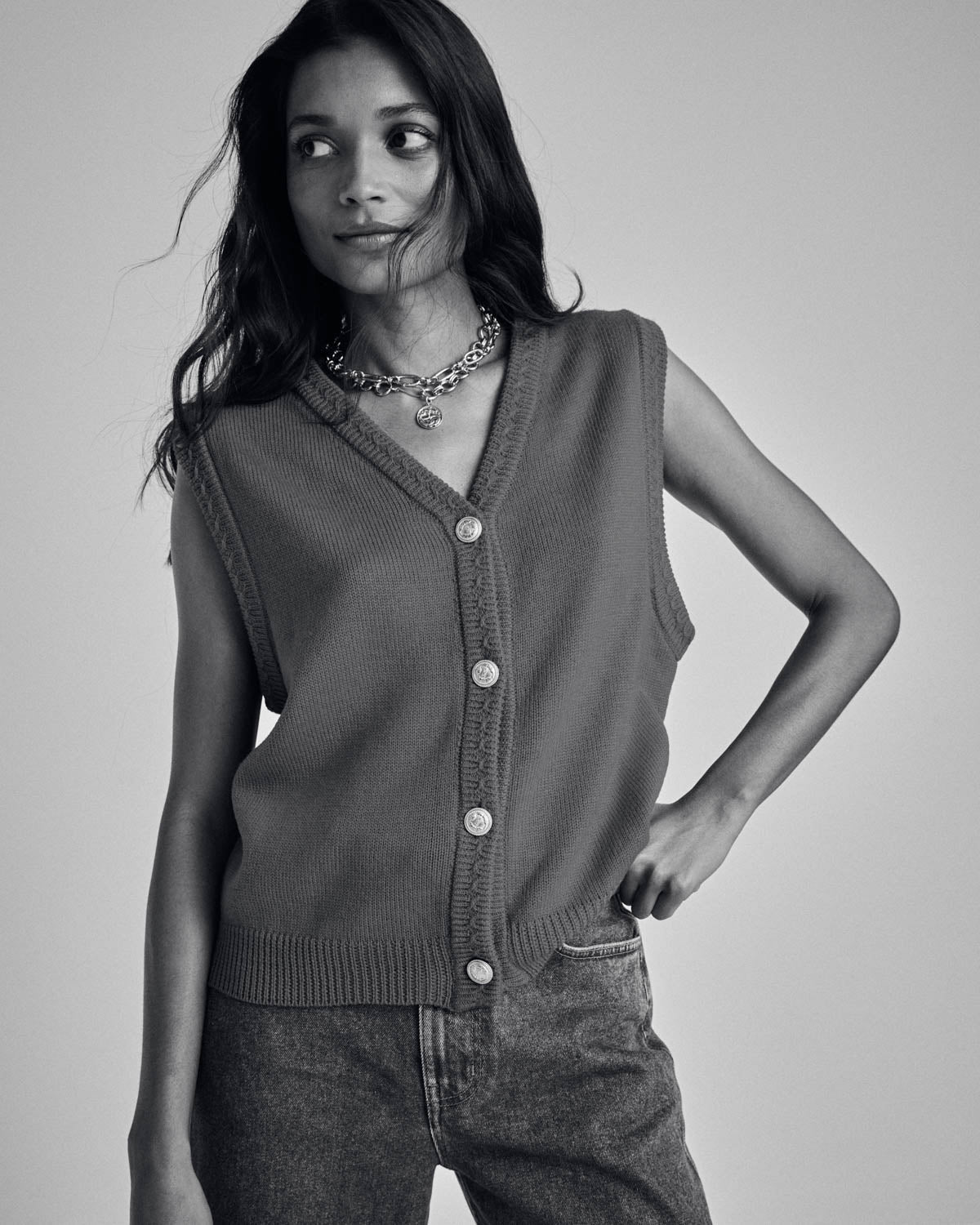 Gilet Constant rose framboise