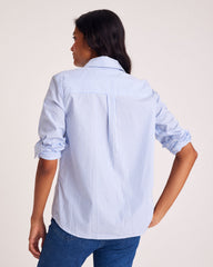 Chemise Ulysse rayures bleu et blanc