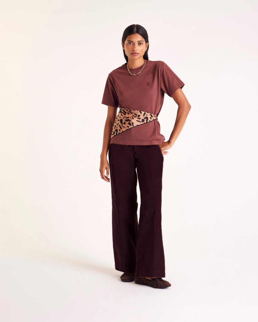 Pantalon Siméon velours chocolat