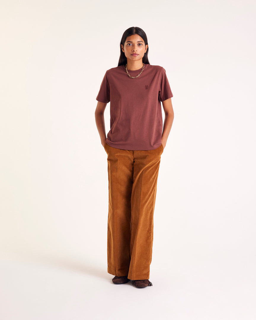 Pantalon Siméon velours camel