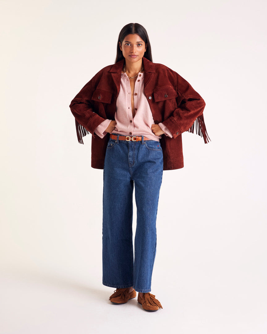 Cardigan Rosalie rose
