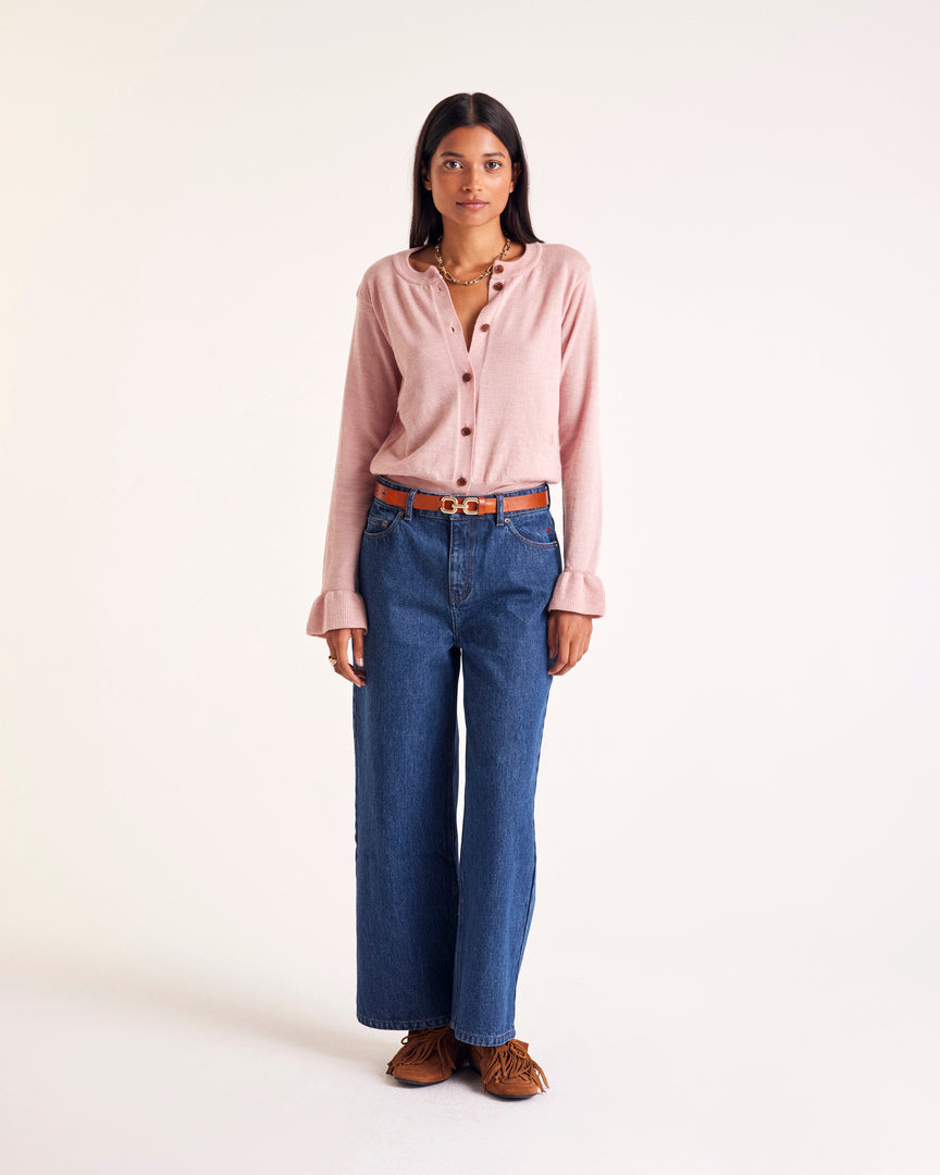 Cardigan Rosalie rose