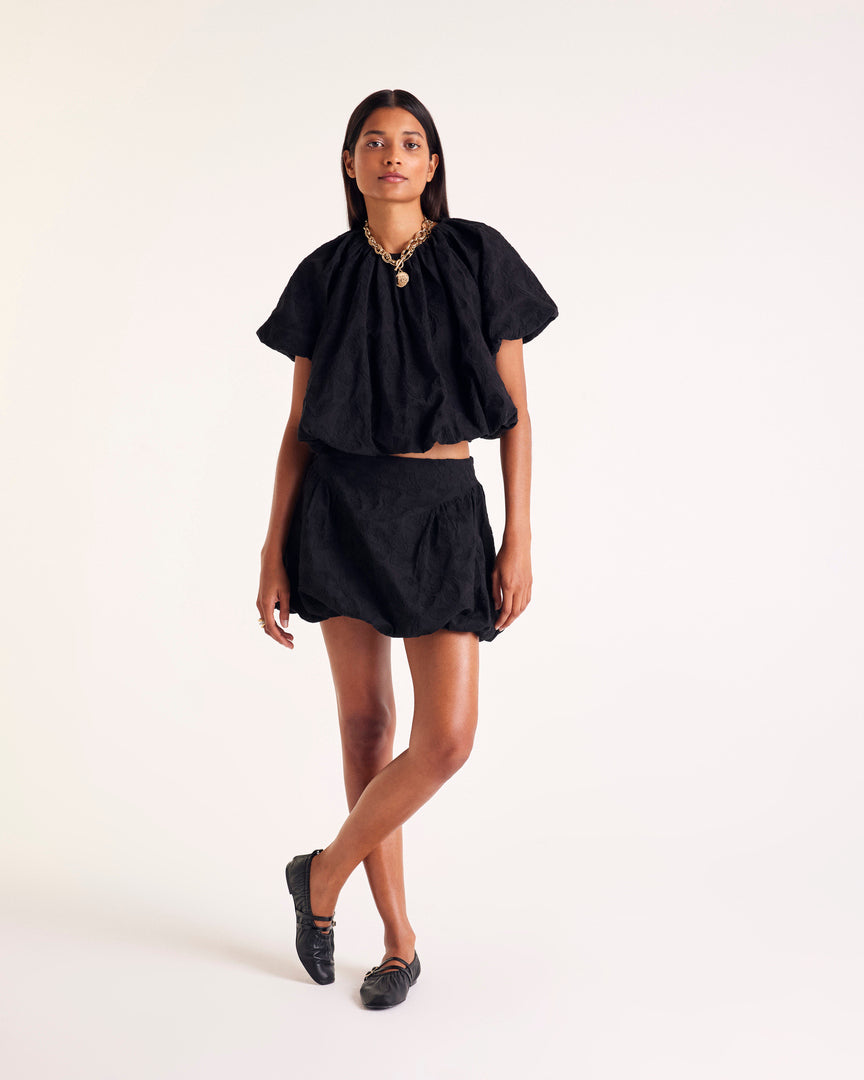 Blouse Isaure broderie noir